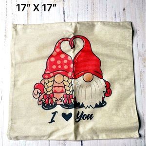 New gnome “I love you”  pillow cover